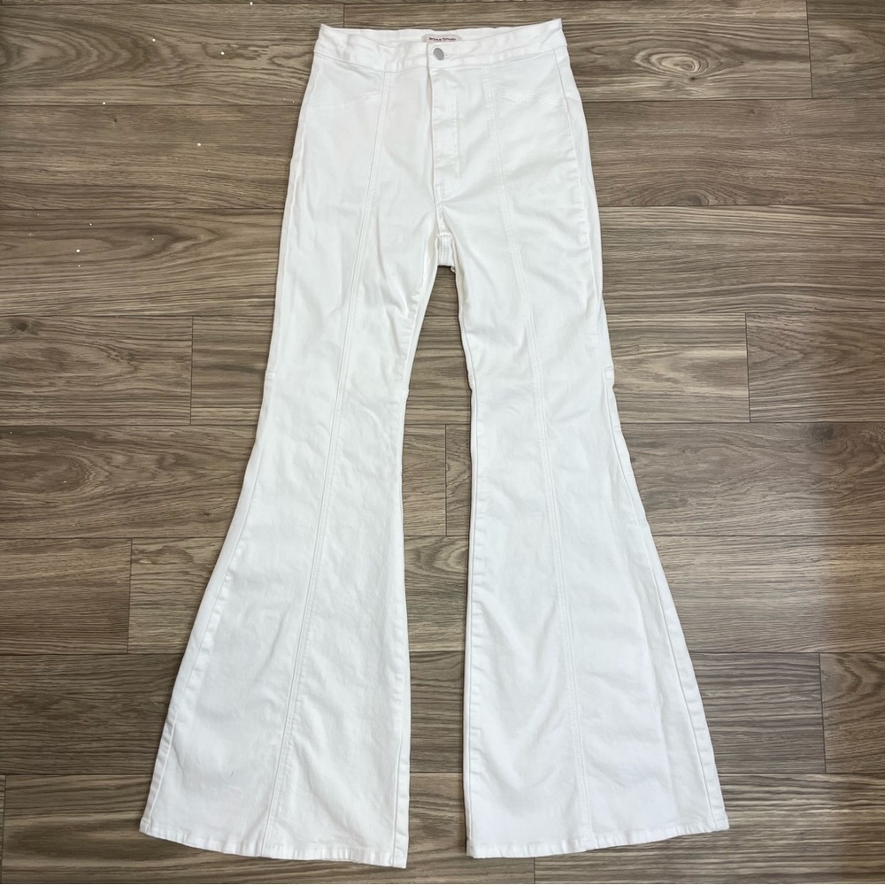 Jealous Tomato White High Rise Ultra Flare Bell Bottoms Stretch Jeans